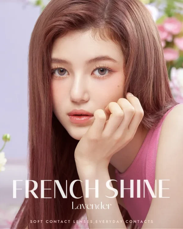 OLENS-French-Shine-Lavender-紫色美瞳對比-深瞳人顯白提亮效果展示