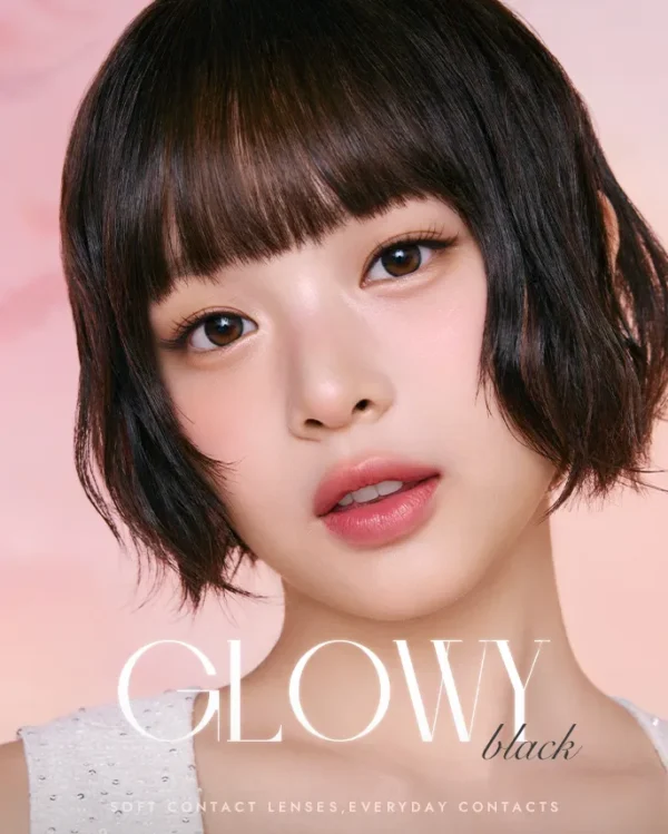 OLENS-Glowy-Black-實戴對比-展現黑白分明且水潤透亮的漫畫眼效果