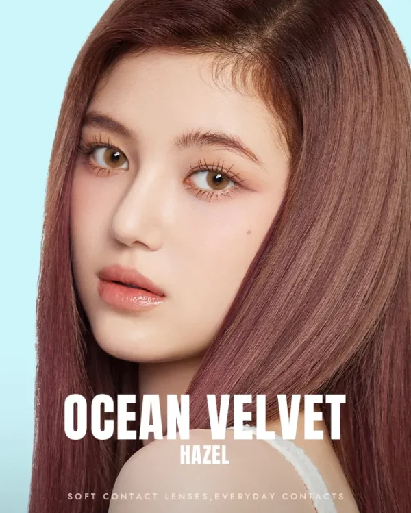 OLENS-Ocean-Velvet-1Day-Hazel-榛褐色日拋隱形眼鏡-NewJeans-代言款-產品包裝圖