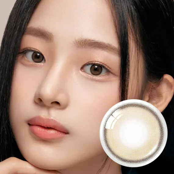 OLENS-Real-Ring-Brown-棕色日拋美瞳-NewJeans成員同款實戴效果