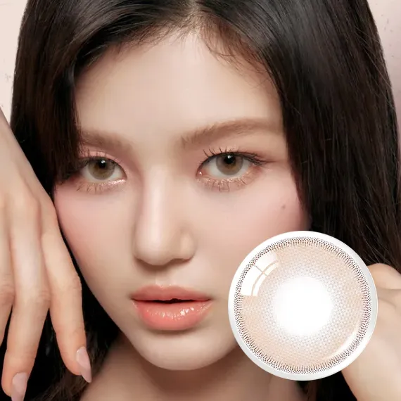 Olens-Russian-Smoky-Brown-棕色日拋隱眼-NewJeans-Danielle-同款實戴效果