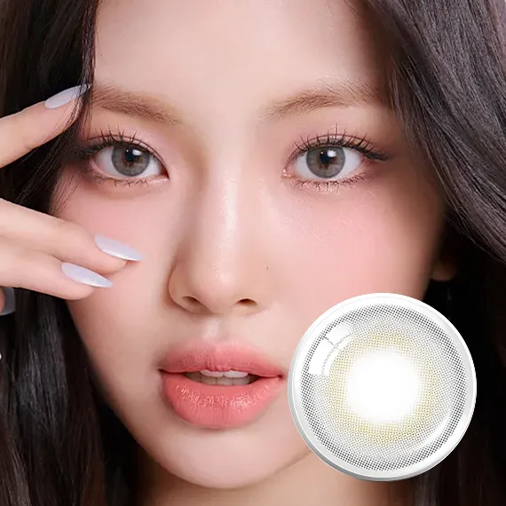 Olens-French-Shine-Gray-灰色日拋隱眼-NewJeans-同款清冷感實戴圖