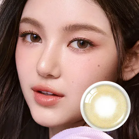 NewJeans 同款 Olens French Shine Hazel 實戴效果展示