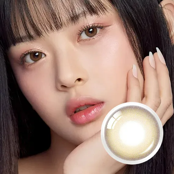 OLENS-Ending-1Day-Brown-棕色日拋隱形眼鏡-NewJeans-Minji-同款實戴效果