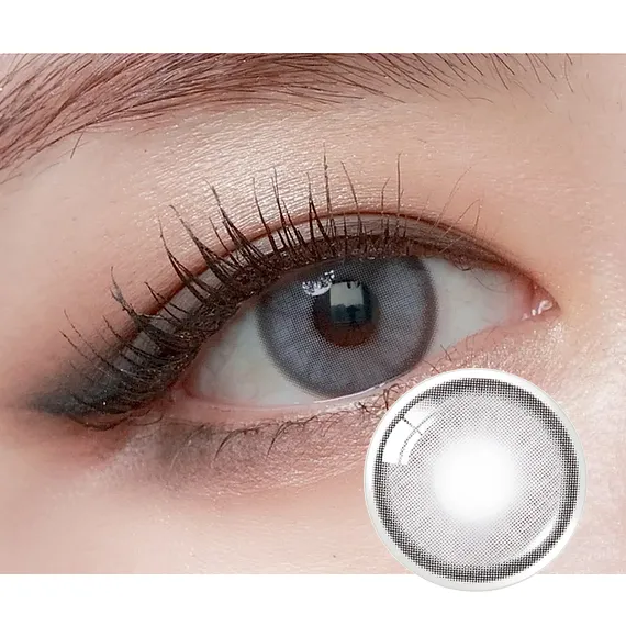 OLENS-Nella-Ash-Gray-灰色月拋隱形眼鏡-NewJeans-Hanni-同款實戴