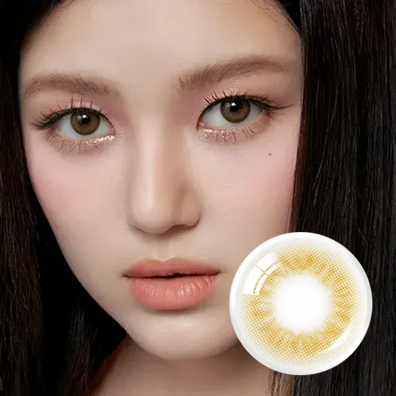 Olens-Scandi-Hazel-榛褐色月拋隱形眼鏡-NewJeans-Minji-同款產品圖