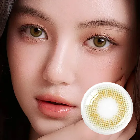 Olens-Scandi-Olive-月拋隱形眼鏡-NewJeans-Minji-同款配戴圖