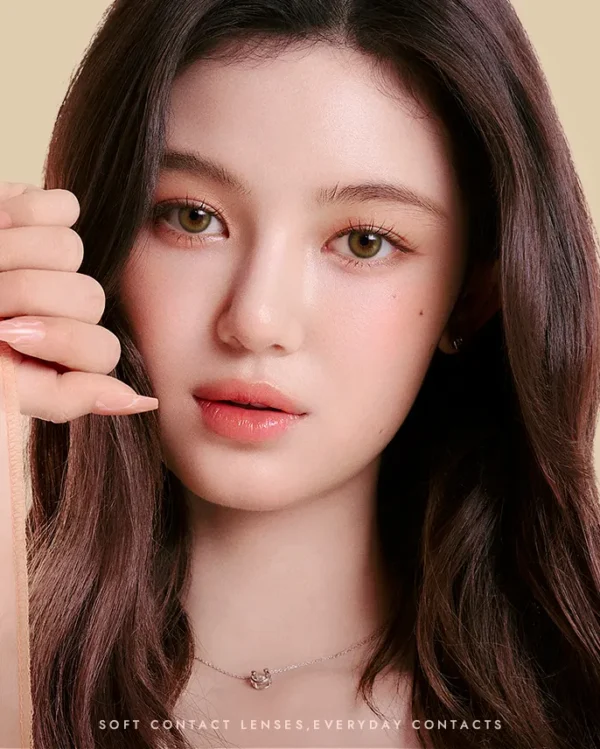 Olens-Scandi-Olive-橄欖綠色美瞳-深色瞳孔自然融瞳效果