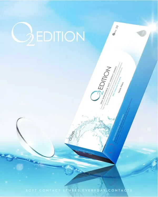 OLENS-透明隱形眼鏡推薦-O2-Edition-長效保濕適合上班族長時間用眼