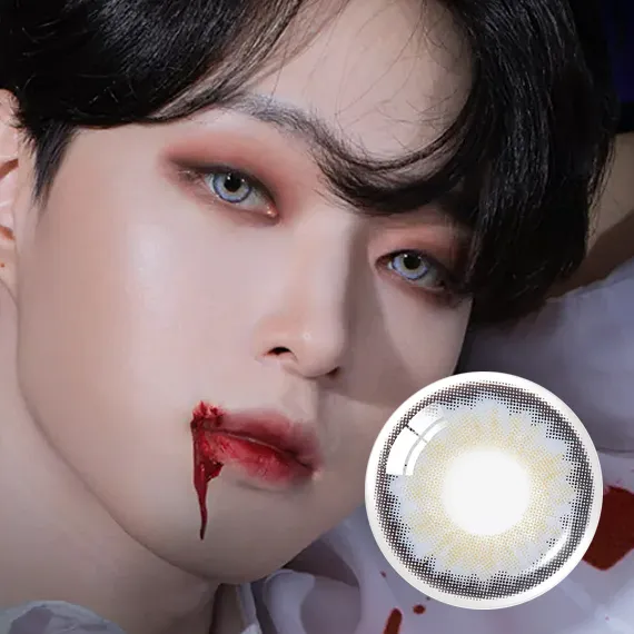 OLENS-Vampire-Silver-灰銀色隱形眼鏡-萬聖節特殊化妝特效美瞳