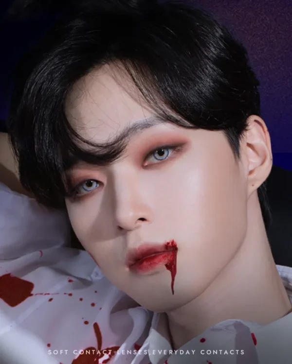 OLENS-Vampire-Silver-實戴效果-極高顯色度完全覆蓋深色瞳孔