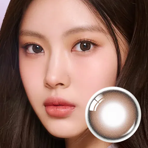 Olens Mood Night Choco 1Month 巧克力棕隱眼 (月拋/2片) 主圖 | NewJeans同款、深邃冷調灰棕