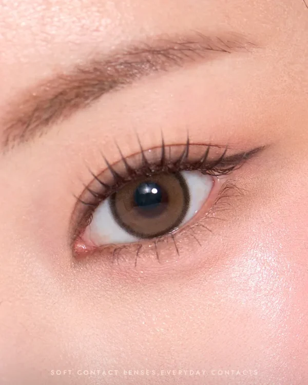 Olens Realish 1Day Brown 棕色打造清澈無辜小鹿眼妝容展示