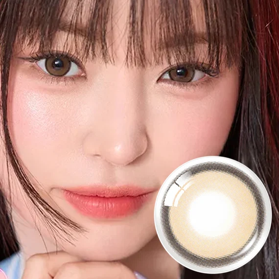 OLENS Realish Brown 寫實原生棕月拋隱形眼鏡 (2片裝) 13.5mm - 還原天生深邃的立體眼眸
