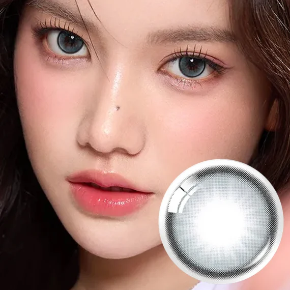 OLENS Secret Tint Gray 冰透混血灰月拋隱形眼鏡 (2片裝) 13.5mm - 打造高級清冷感眸